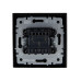 BRITE Выключатель 2-клавишный 10А в сборе ВСР10-2-0-БрЧ черный IEK BRITE Выключатель 2-клавишный 10А в сборе ВСР10-2-0-БрЧ черный IEK