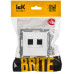 BRITE Розетка компьютерная двойная кат.5E RJ45 РК10-2-БрАБ арктический белый IEK