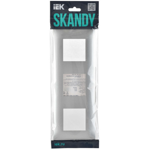 SKANDY Рамка 3-местная SK-F03S серебряный IEK