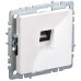 BRITE Розетка компьютерная RJ45 кат.5E РК10-БрБ белый