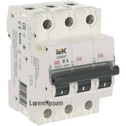 ARMAT Автоматический выключатель M06N 3P B 4А IEK