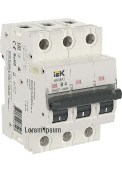 ARMAT Автоматический выключатель M06N 3P B 4А IEK