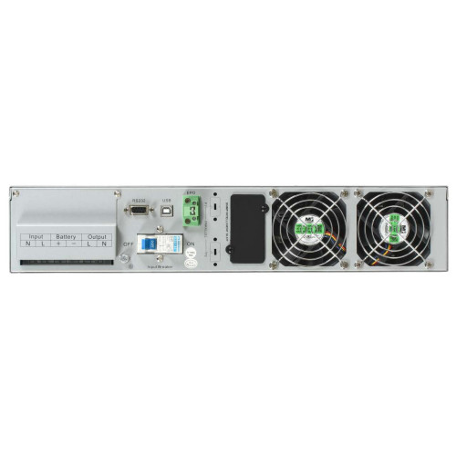 ITK ELECTRA OR ИБП однофазный онлайн 6кВА/6кВт 2U LCD дисплей 192-240VDC клеммная колодка без АКБ с регулируемым зарядным устройством USB EPO RS232 SNMP слот Rack/Tower
