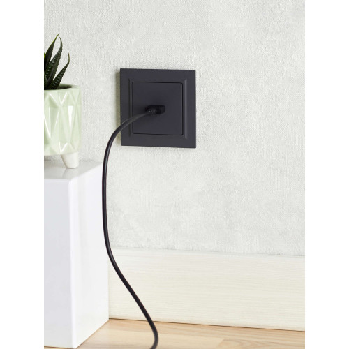 BRITE Розетка HDMI РHDMI-0-БрГ графит IEK
