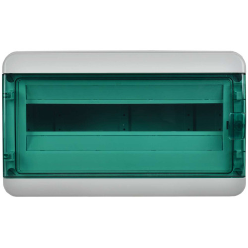 TEKFOR Корпус пластиковый КМПн-18 IP65 зеленая прозрачная дверь IEK