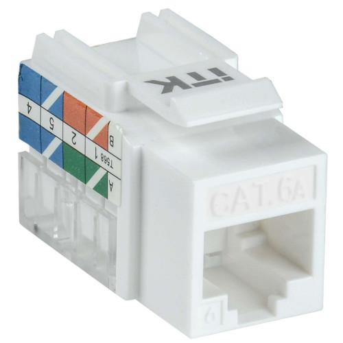 ITK Модуль Keystone Jack кат.6A UTP 110 IDC 90град