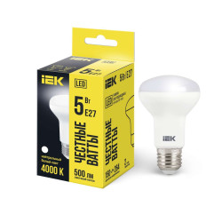 Лампа светодиодная R63 рефлектор 5Вт 230В 4000К E27 IEK