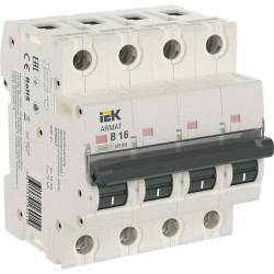 ARMAT Автоматический выключатель M10N 4P B 16А IEK