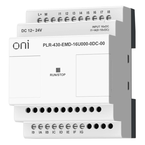 ПЛК 430 Модуль расширения входов выходов 12 DI 4 UI (0-10 В/DI) 24В DC ONI