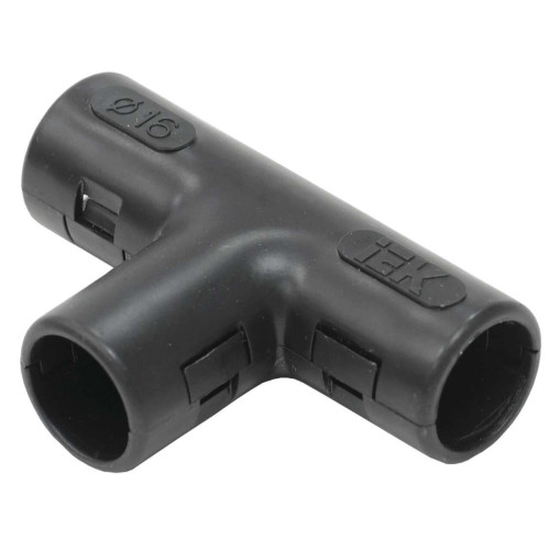 ELASTA Тройник открывающийся TI20G черный IEK