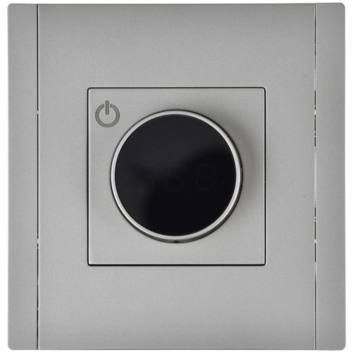 FORTE&PIANO Термостат электронный с индикацией FP552 сталь IEK