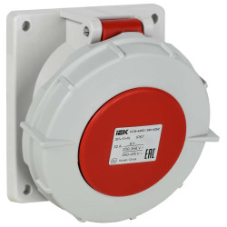 Розетка встраиваемая ССИ-4252 32А-6ч/380В 3P+PE+N IP67 IEK