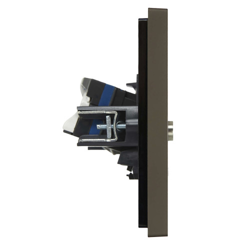FORTE&PIANO Розетка двойная TV+RJ45 кат.6 FP337 серый IEK