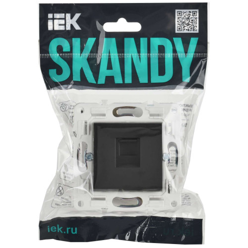 SKANDY Розетка компьютерная RJ45 кат.6 SK-K02T титан IEK