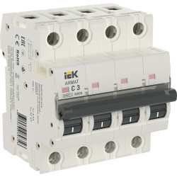 ARMAT Автоматический выключатель M06N 4P C 3А IEK