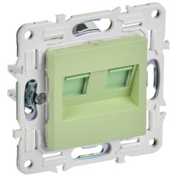 SKANDY Розетка компьютерная двойная RJ45 кат.5E SK-K03G мятный IEK