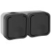 TORS Розетка 2-местная горизонтальная 16А IP55 TS122 графит IEK