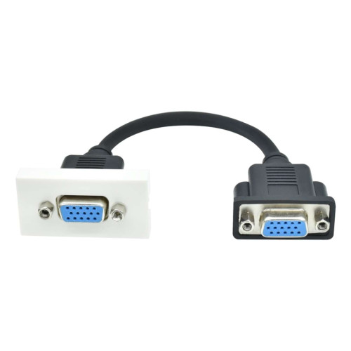 PRIMER РКМ-10-20-П Розетка мультимедийная VGA M/M (1 модуль) белая IEK