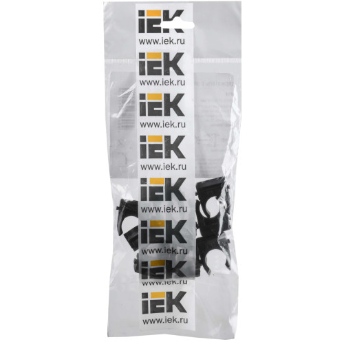 ELASTA Держатель с защелкой CF16 черный (10шт/компл) IEK