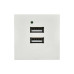 PRIMER РКЮ-23-40-П Розетка USB A+A 5В 4,2А (2 модуля) белая IEK PRIMER РКЮ-23-40-П Розетка USB A+A 5В 4,2А (2 модуля) белая IEK