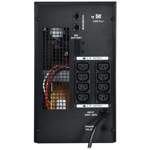 ITK ELECTRA LT ИБП однофазный линейно-интерактивный 3кВА/2,4кВт 8хС13 LCD дисплей АКБ 4х9AH USB RJ45/11