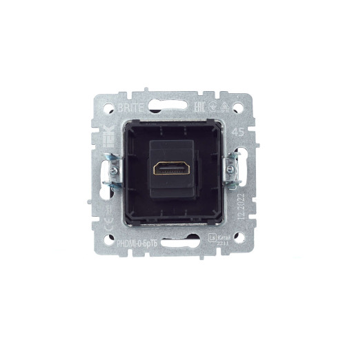 BRITE Розетка HDMI РHDMI-0-БрТБ темная бронза IEK