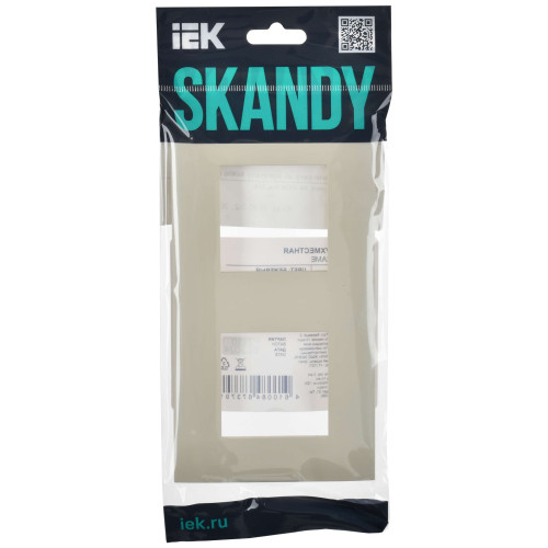 SKANDY Рамка 2-местная SK-F01B бежевый IEK