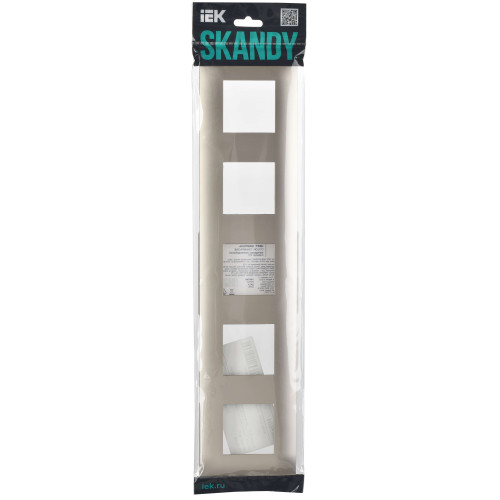 SKANDY Рамка 5-местная SK-F05Sh шампань IEK