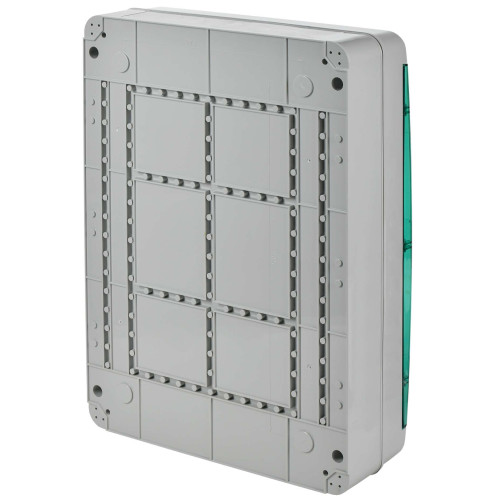 TEKFOR Корпус пластиковый КМПн-54 IP65 зеленая прозрачная дверь IEK