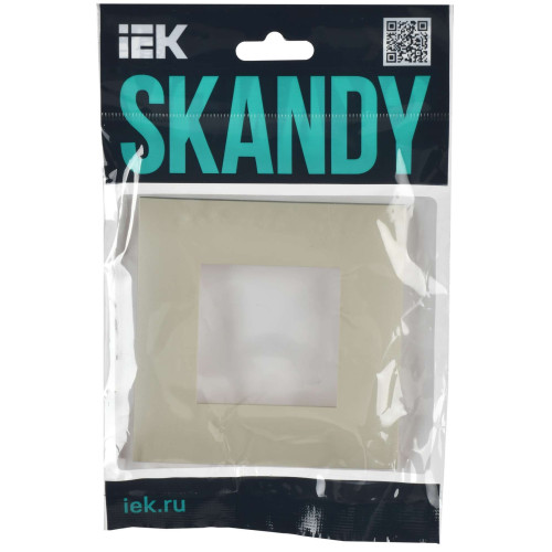 SKANDY Рамка 1-местная SK-F01B бежевый IEK