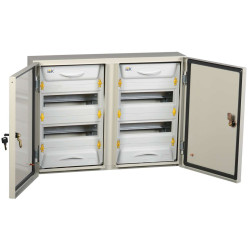 PRO Корпус металлический ЩРн-2х24з-1 У2 IP54 IEK