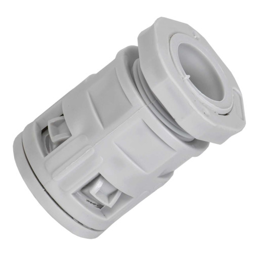 ELASTA Муфта вводная для гофрированных труб MVN16 IP40 серая IEK