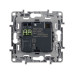 ETIKA Розетка USB A+A 15Вт антрацит ETIKA Розетка USB A+A 15Вт антрацит