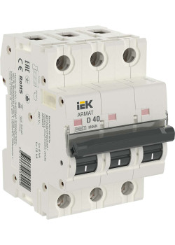 ARMAT Автоматический выключатель M06N 3P D 40А IEK