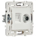 SKANDY Розетка двойная TV+RJ45 кат.5E SK-A14W арктический белый IEK SKANDY Розетка двойная TV+RJ45 кат.5E SK-A14W арктический белый IEK