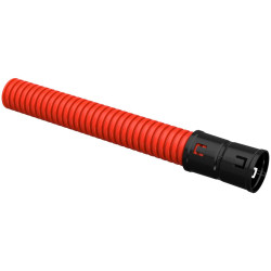 ELASTA Труба гофрированная двустенная ПНД d=40мм красная (25м) IEK