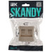 SKANDY Розетка компьютерная двойная RJ45 кат.6 SK-K04Sa песочный IEK