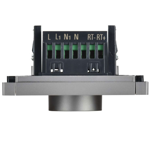 FORTE&PIANO Термостат электронный с индикацией FP552 сталь IEK