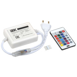 Контроллер с ПДУ ИК ALFA RGB 3 канала 220В 3А 500Вт UA IEK