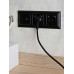BRITE Розетка 1-местная с заземлением с защитными шторками 16А с USB A+A 5В 2,1А РЮш10-1-БрЧ черный IEK BRITE Розетка 1-местная с заземлением с защитными шторками 16А с USB A+A 5В 2,1А РЮш10-1-БрЧ черный IEK