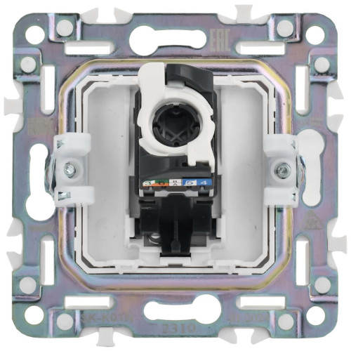 SKANDY Розетка компьютерная RJ45 кат.5E SK-K01N металл никель IEK