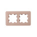 BRITE Рамка 2-местная РУ-2-2-Бр стекло дымчатый RE IEK BRITE Рамка 2-местная РУ-2-2-Бр стекло дымчатый RE IEK