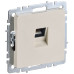 BRITE Розетка компьютерная RJ45 кат.5E РК10-БрКр бежевый IEK BRITE Розетка компьютерная RJ45 кат.5E РК10-БрКр бежевый IEK