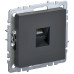 BRITE Розетка компьютерная RJ45 кат.6 РК11-БрГ графит IEK BRITE Розетка компьютерная RJ45 кат.6 РК11-БрГ графит IEK