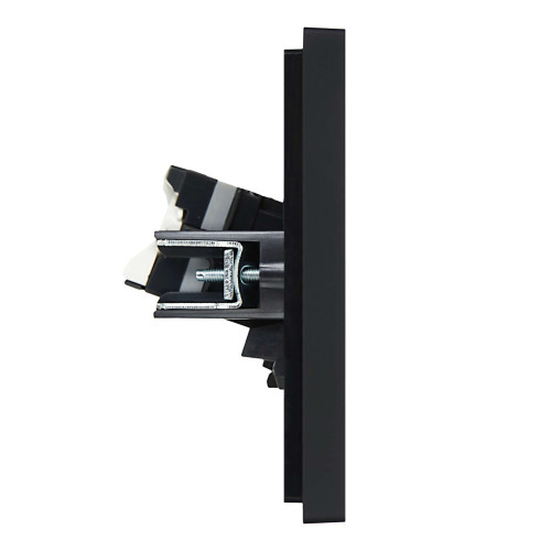 FORTE&PIANO Розетка компьютерная двойная RJ45 кат.5E FP133 черный IEK