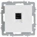 BRITE Розетка компьютерная RJ45 кат.5E РК10-БрАБ арктический белый IEK
