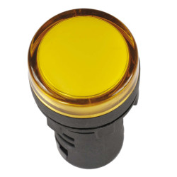 Лампа AD16DS(LED)матрица d=16мм желтый 12В AC/DC IEK