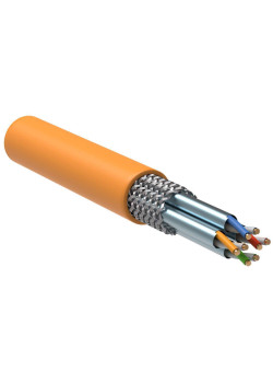 ITK Витая пара S/FTP кат.6A 4х2х23AWG solid LSZH нг(А)-HF оранжевый (305м)