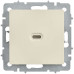 BRITE Розетка USB C 65Вт высокоскоростная зарядка РЮ12-1-БрКр бежевый IEK BRITE Розетка USB C 65Вт высокоскоростная зарядка РЮ12-1-БрКр бежевый IEK