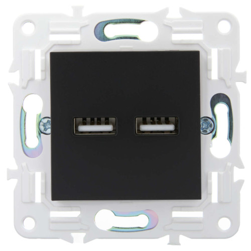 SKANDY Розетка USB A+A 3,1А SK-R15Bl черный IEK